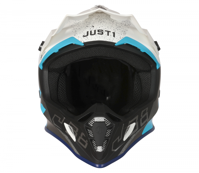 Casca motocross/atv JUST1 J38 Korner, culoare albastru/alb, marime XL [2]