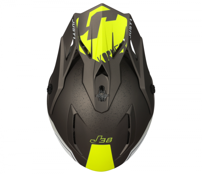 Casca motocross/atv JUST1 J38 Korner, culoare negru/galben fluo, marime XS [5]