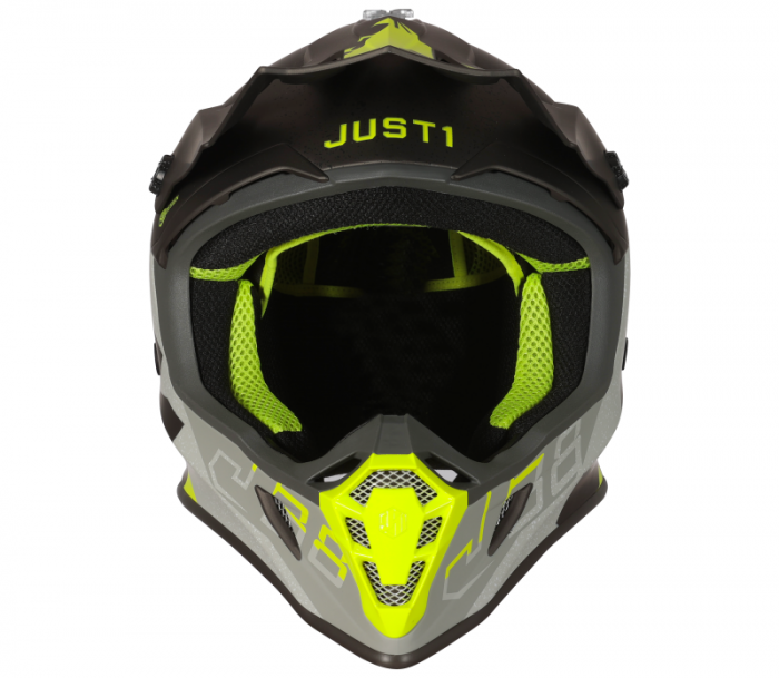 Casca motocross/atv JUST1 J38 Korner, culoare negru/galben fluo, marime XS [3]