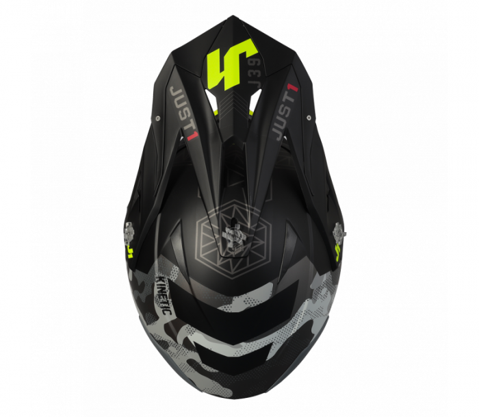 Casca motocross/atv JUST1 J39 Kinetic Camo, culoare negru/galben, marime L [5]