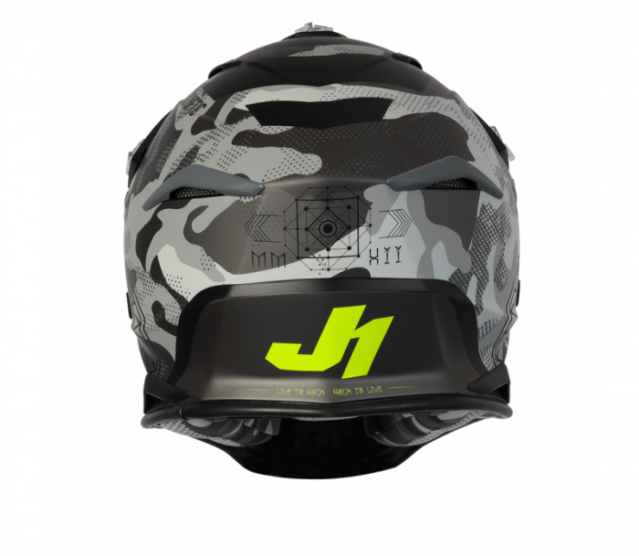 Casca motocross/atv JUST1 J39 Kinetic Camo, culoare negru/galben, marime L [4]
