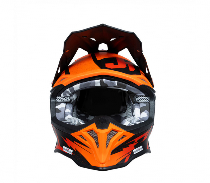 Casca motocross/atv Just1 J39 Poseidon, culoare portocaliu/negru, marime M [3]