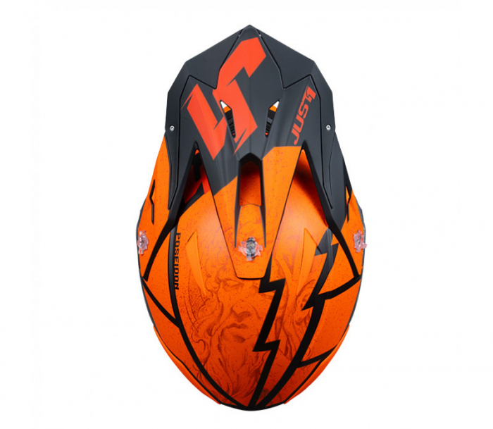 Casca motocross/atv Just1 J39 Poseidon, culoare portocaliu/negru, marime XS [5]