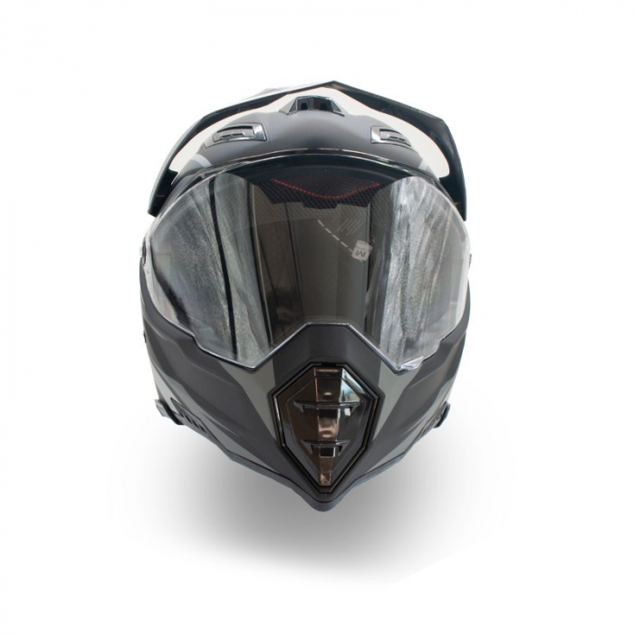 Casca motocross/enduro adulti XTR 128, culoare negru/gri, marime XL [8]