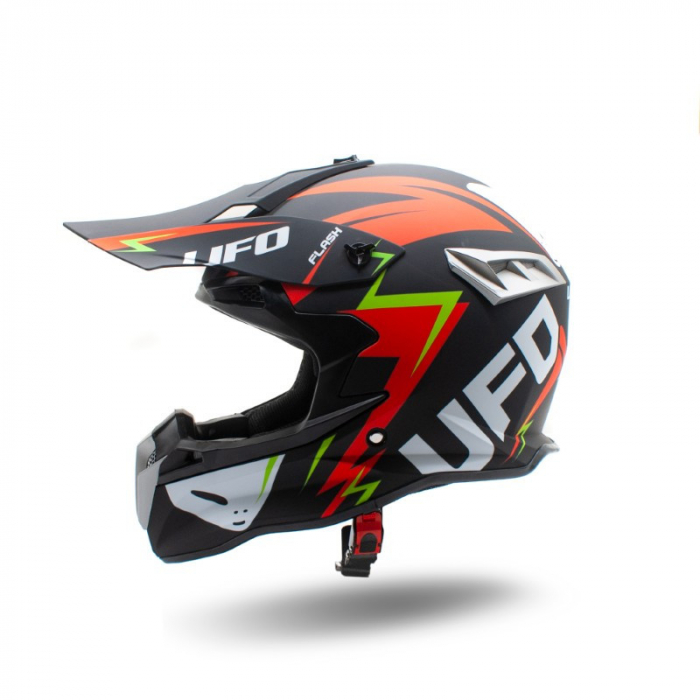 Casca motocross/enduro adulti XTR 188, culoare negru/rosu, marime L [8]