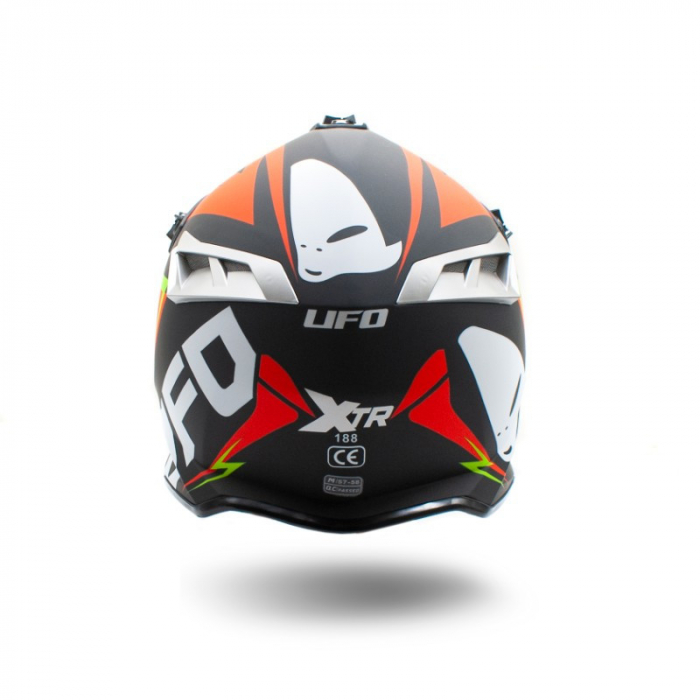 Casca motocross/enduro adulti XTR 188, culoare negru/rosu, marime L [6]