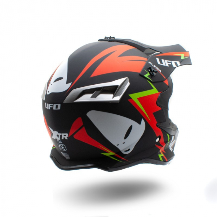 Casca motocross/enduro adulti XTR 188, culoare negru/rosu, marime L [5]
