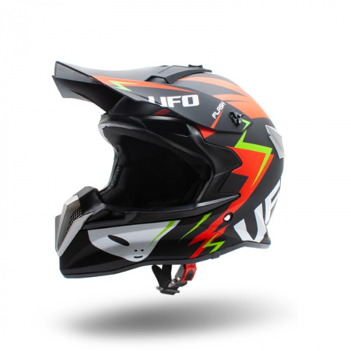 Casca motocross enduro adulti XTR 188, culoare negru rosu, marime M