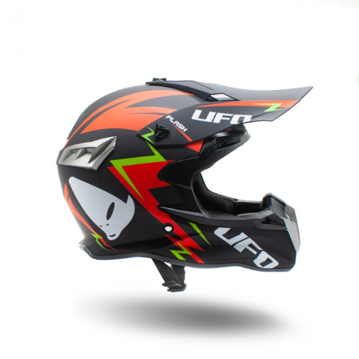 Casca motocross/enduro adulti XTR 188, culoare negru/rosu, marime L [4]