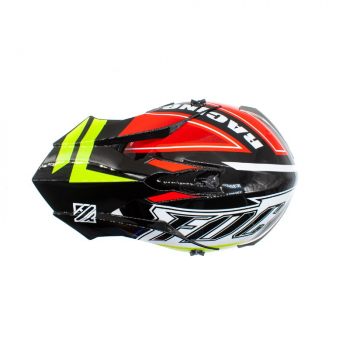 Casca motocross/enduro adulti XTR 188, culoare negru/verde, marime L [9]