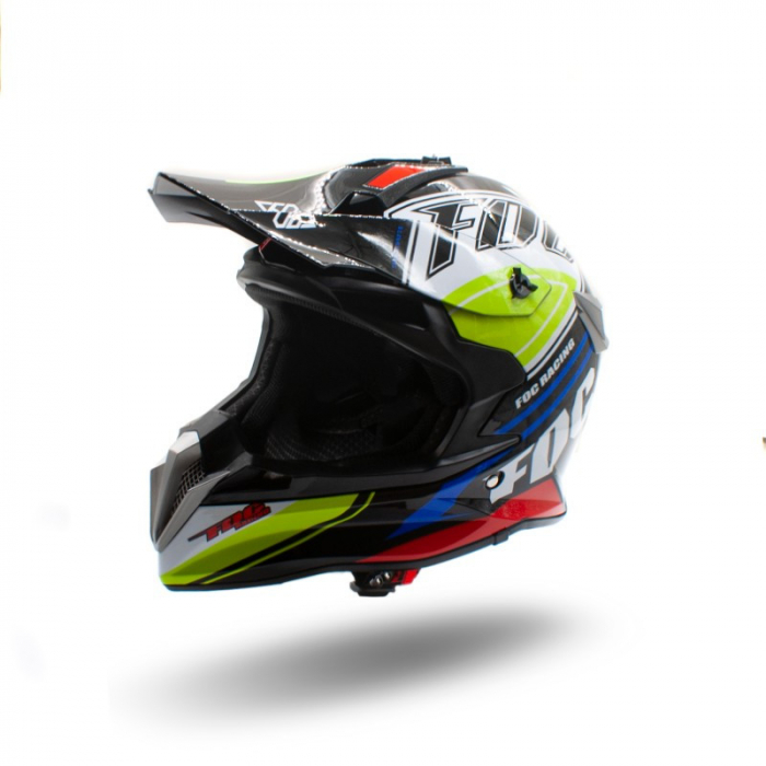 Casca motocross enduro adulti XTR 188, culoare negru verde, marime XL