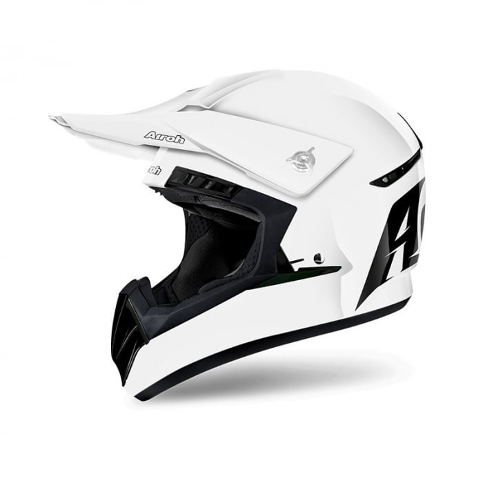 Casca motocross enduro Airoh Switch Color, marime S, culoare alb negru