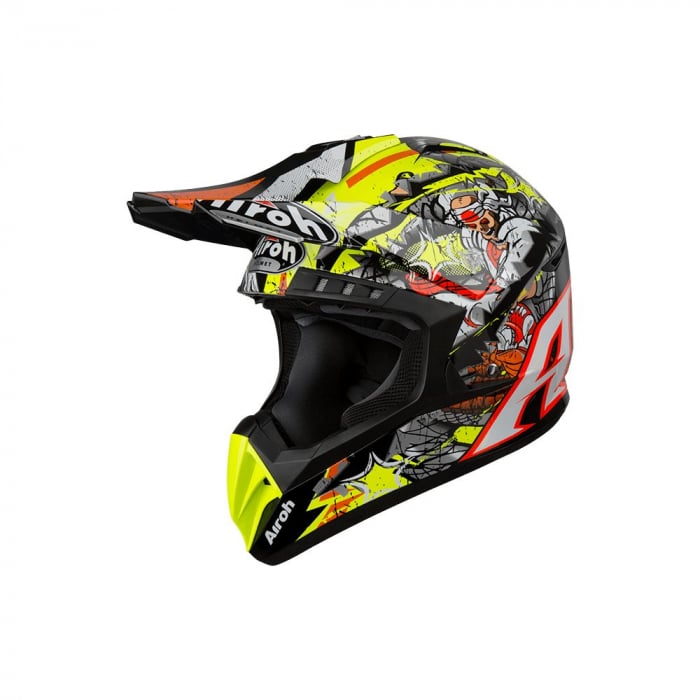 Casca motocross enduro Airoh Switch Pirate, marime M, multicolor