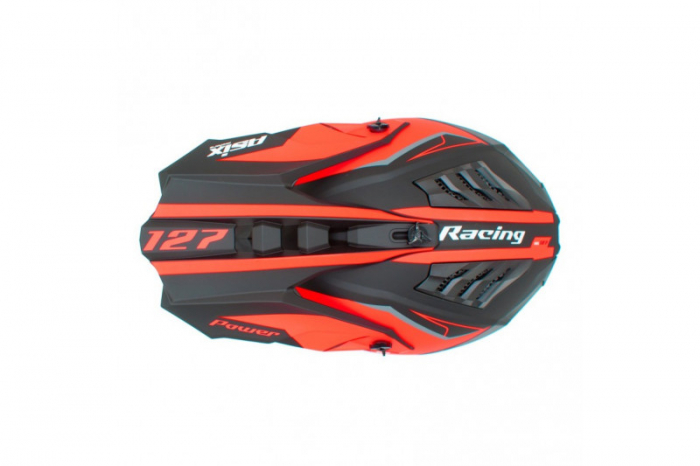 Casca motocross/enduro copii Asix 127, culoare negru/portocaliu, marime YL [7]