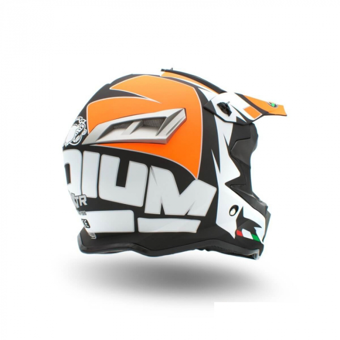 Casca motocross/enduro adulti XTR 188, culoare negru/portocaliu, marime XL [2]