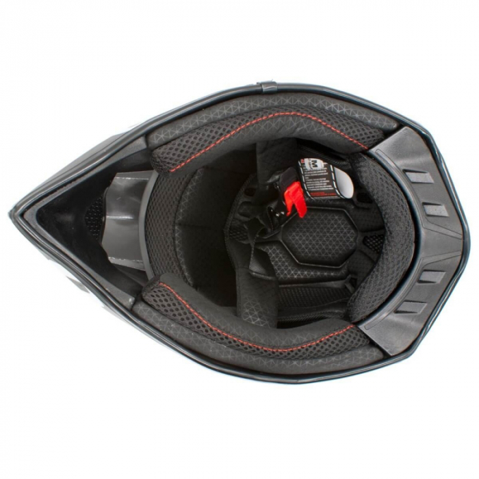 Casca motocross/enduro adulti XTR 188, culoare negru/portocaliu, marime M [6]