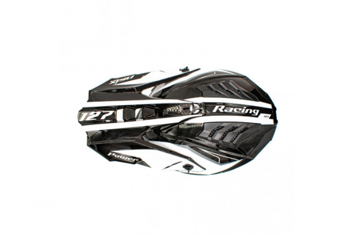 Casca motocross/enduro copii Asix 127, culoare negru/alb, marime YS [8]