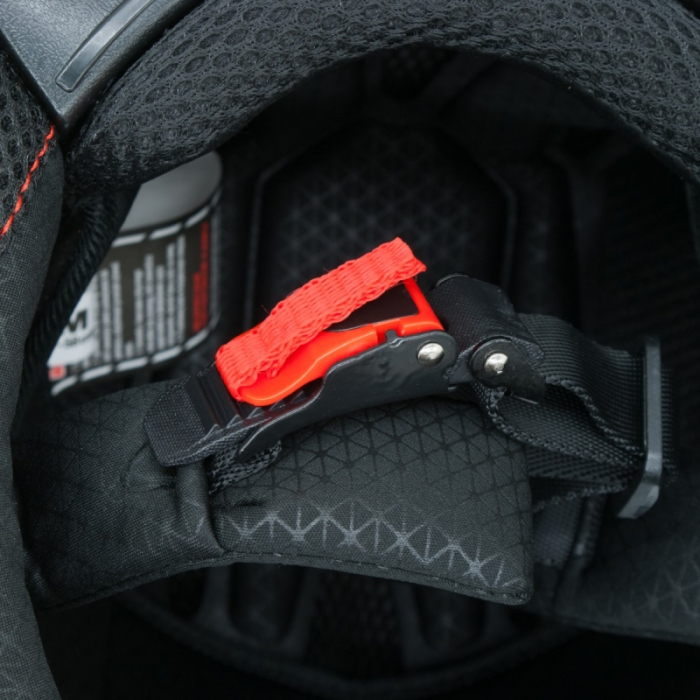 Casca motocross/enduro adulti XTR 188, culoare negru/portocaliu, marime M [8]