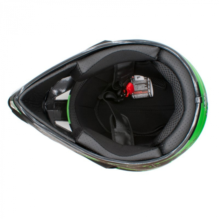 Casca motocross/enduro copii XTR 125, culoare negru/lime, marime YM [6]