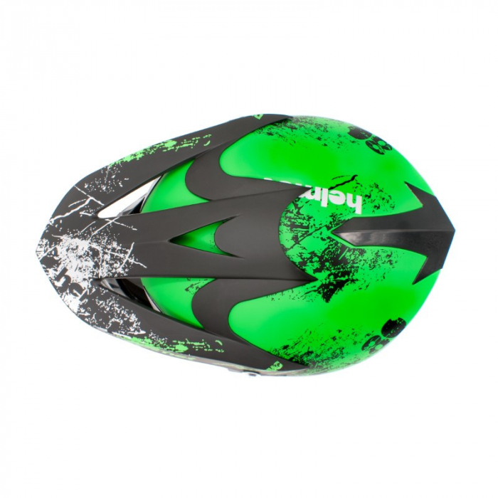 Casca motocross/enduro copii XTR 125, culoare negru/lime, marime YM [7]