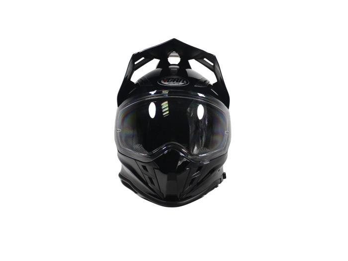 Casca moto dual cu ochelari, VCAN H331, marime XXL, culoare negru [4]