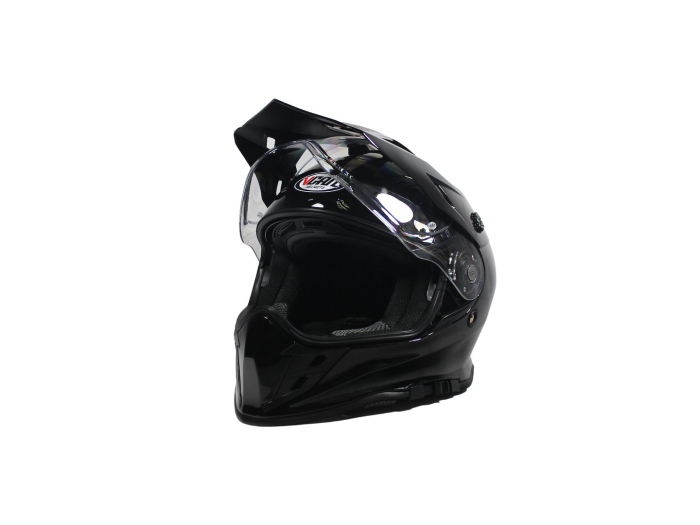 Casca moto dual cu ochelari, VCAN H331, marime XXL, culoare negru [3]