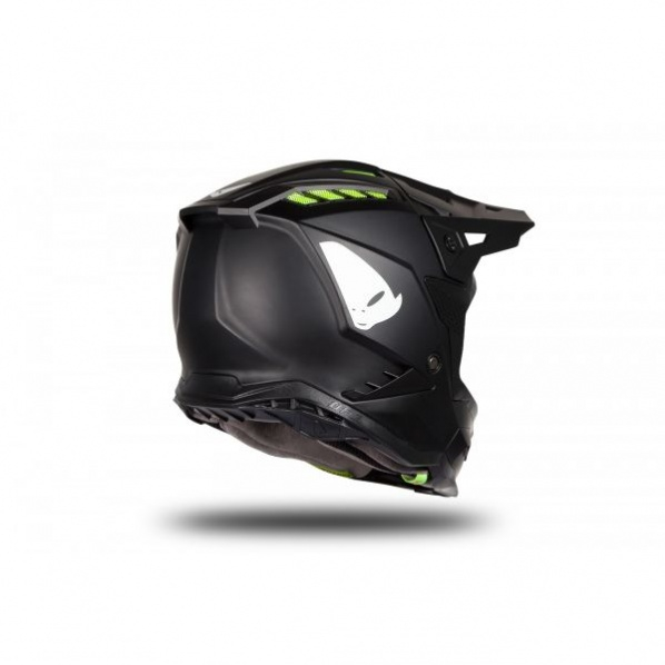 Casca motocross/enduro Ufo Plast Echus, fibra de sticla, culoare negru mat, marime XL [3]