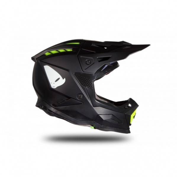 Casca motocross/enduro Ufo Plast Echus, fibra de sticla, culoare negru mat, marime XL [4]