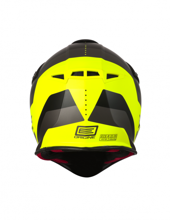 Casca motocross Origine Hero Mx, culoare negru/galben fluo, marime XS [3]