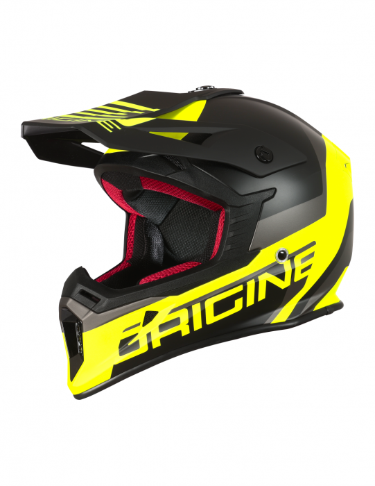 Casca motocross Origine Hero Mx, culoare negru galben fluo, marime M