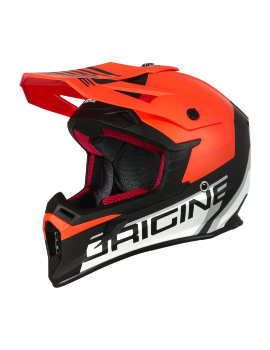 Casca motocross Origine Hero Mx, culoare portocaliu fluo negru mat, marime XS