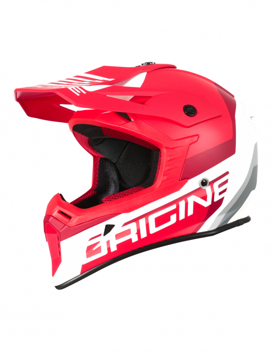 Casca motocross Origine Hero Mx, culoare rosu alb, marime XS