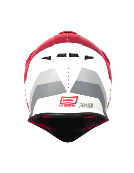 Casca motocross Origine Hero Mx, culoare rosu/alb, marime M [3]