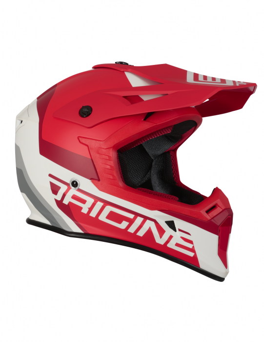 Casca motocross Origine Hero Mx, culoare rosu/alb, marime M [2]