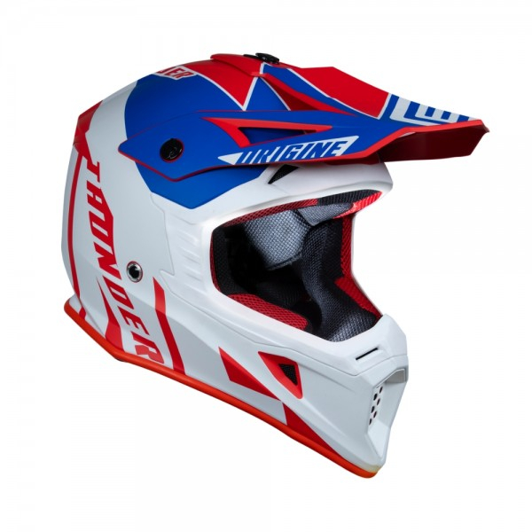 Casca motocross Origine Hero Thunder, culoare albastru/alb/rosu, marime L [2]