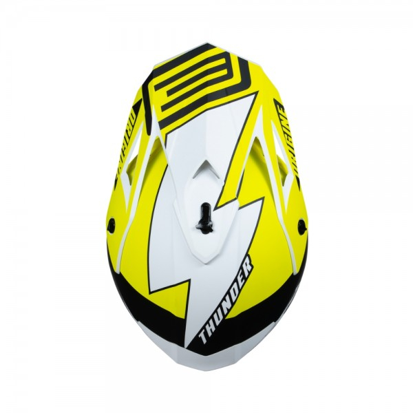 Casca motocross Origine Hero Thunder Fluo, culoare galben/negru/alb mat, marime M [3]