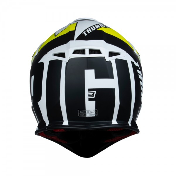 Casca motocross Origine Hero Thunder Fluo, culoare galben/negru/alb mat, marime M [4]