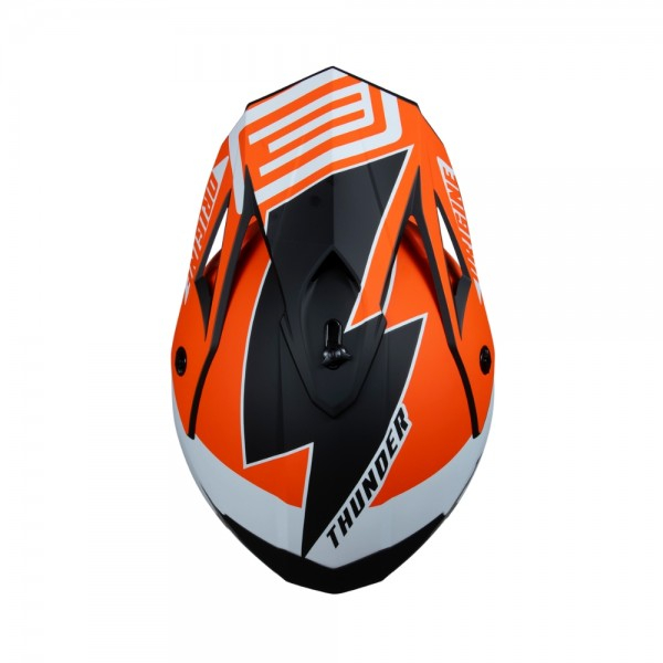 Casca motocross Origine Hero Thunder Fluo, culoare portocaliu/alb/negru mat, marime S [3]
