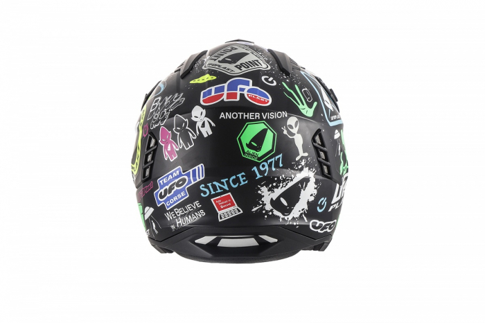Casca semi-integrala Ufo Plast Sheratan Jet, vizor fumuriu, culoare multicolor, marime L(59/60) [5]