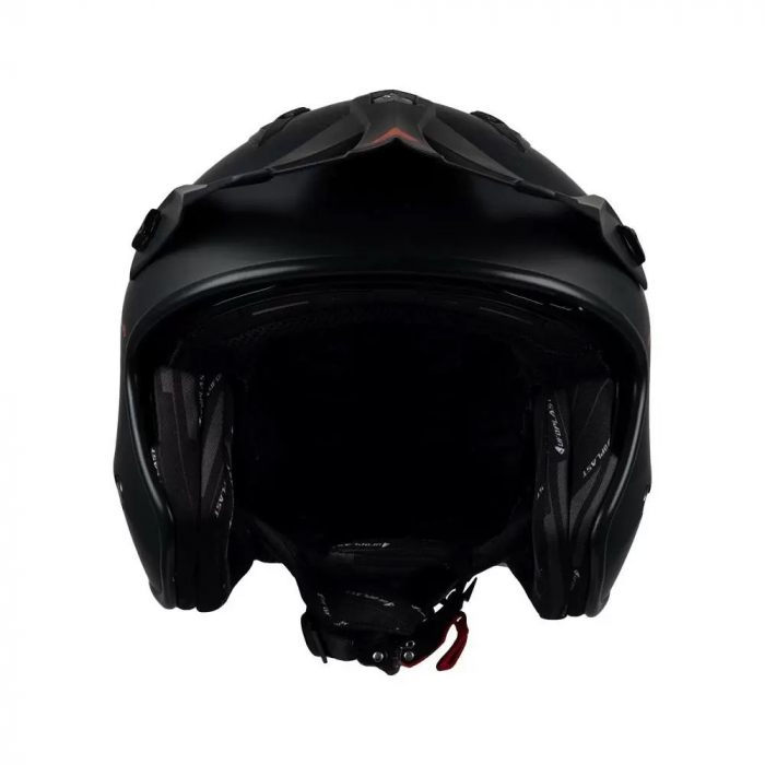 Casca semi-integrala Ufo Plast Sheratan Jet, vizor fumuriu, culoare negru mat/rosu, marime L [5]