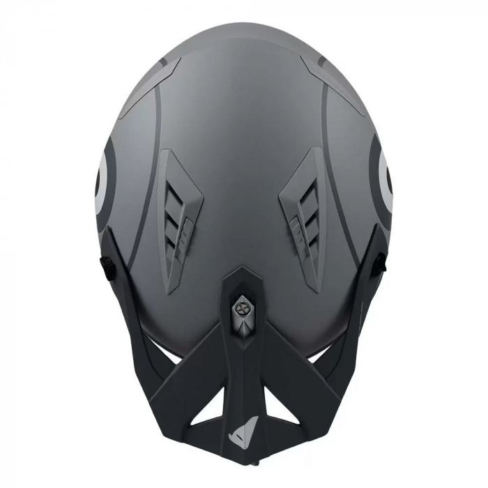 Casca semi-integrala Ufo Plast Sheratan Net Jet, vizor fumuriu, culoare gri mat, marime XL [7]