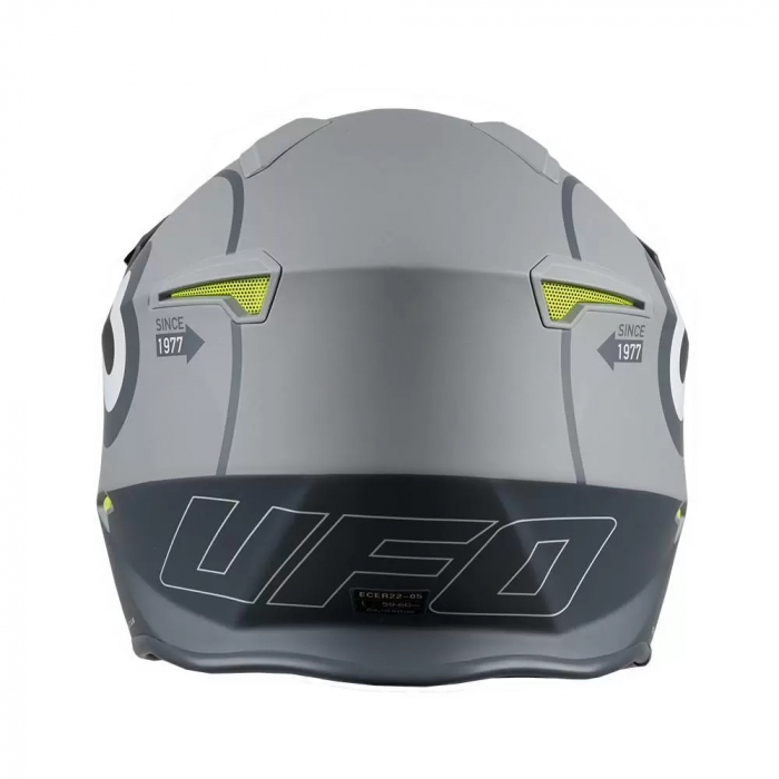 Casca semi-integrala Ufo Plast Sheratan Net Jet, vizor fumuriu, culoare gri mat, marime XL [6]
