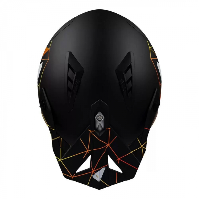 Casca semi-integrala Ufo Plast Sheratan Net Jet, vizor fumuriu, culoare negru mat, marime XL [6]