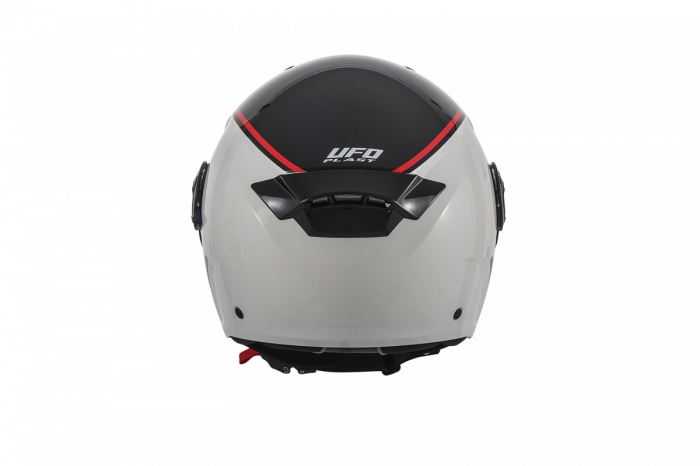 Casca semi-integrala Ufo Spirit Urban Jet, culoare alb/negru, marime XL [5]