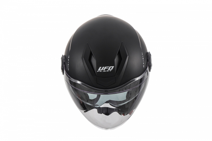 Casca semi-integrala Ufo Spirit Urban Jet, culoare negru/alb, marime L [4]