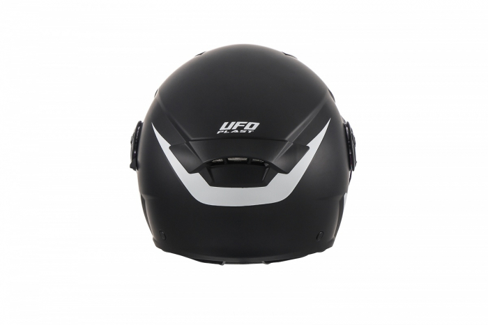 Casca semi-integrala Ufo Spirit Urban Jet, culoare negru/alb, marime L [5]