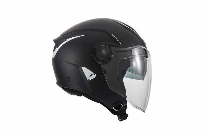 Casca semi-integrala Ufo Spirit Urban Jet, culoare negru/alb, marime L [2]