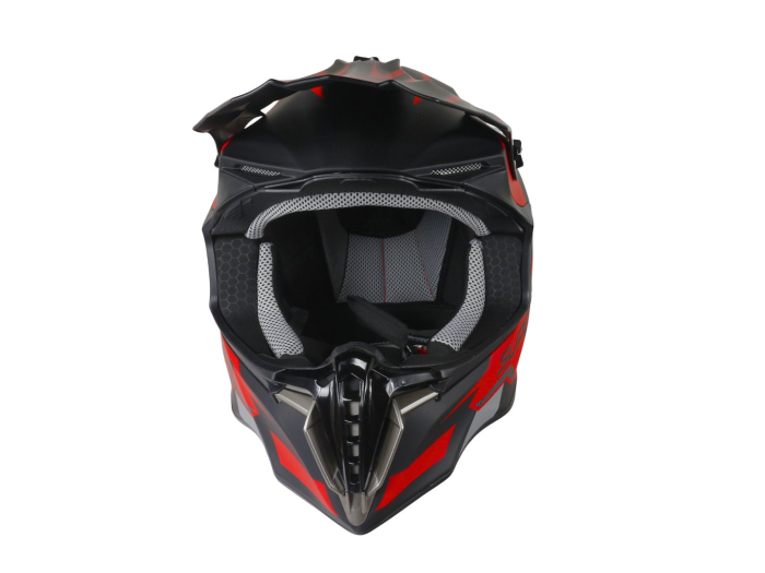 Casca Super Enduro 02, Culoare Negru/Roșu, Marime L, 59-60 cm [2]