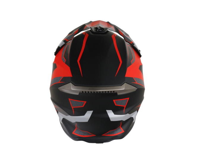 Casca Super Enduro 02 Negru/Roșu, Marime S, 55-56 cm [4]