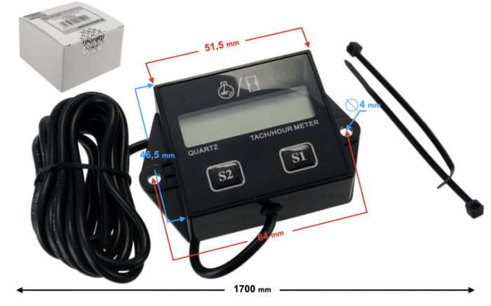 Ceas contorizare ore universal ATV/Moto [4]